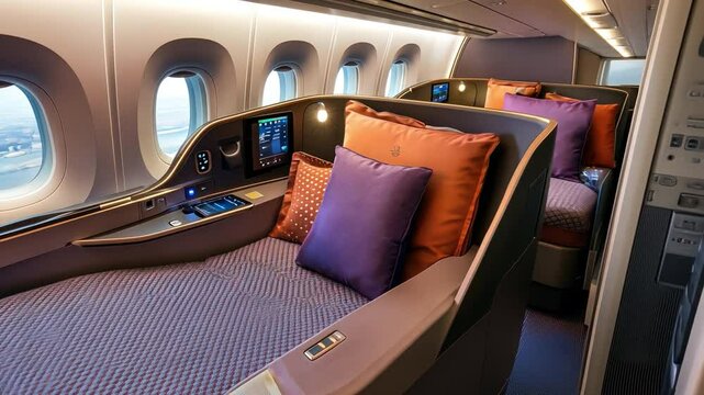 Business class seat designed for long-haul comfort and durability -
