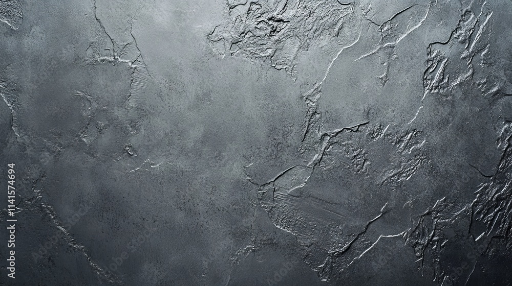 Poster matte gray smooth plastic surface with fine texture and subtle vignette on right side – minimalist e