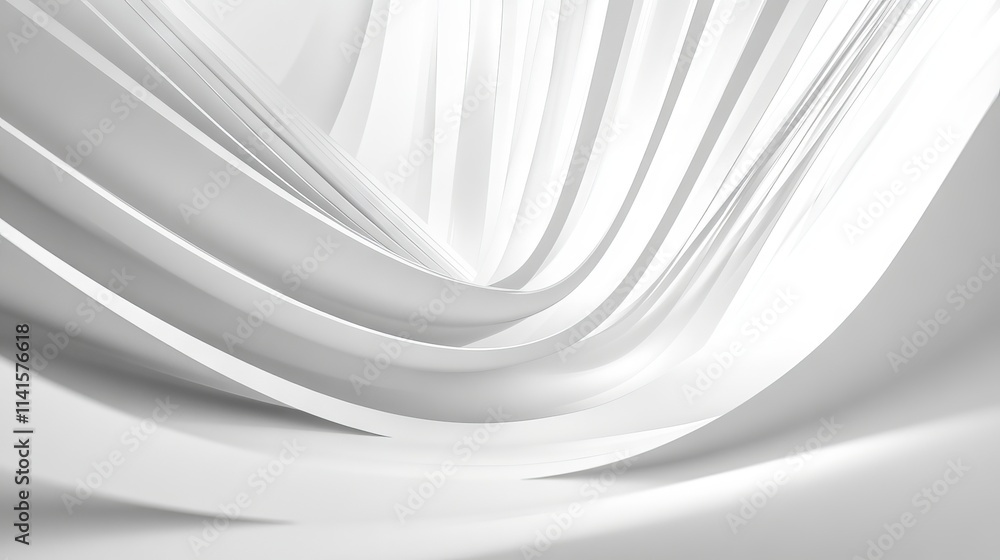 Poster abstract white and gray background with subtle linear patterns, minimalistic white light gradient, a