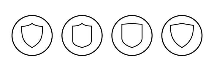 Shield vector vector icon isolated on white background. Protection icon vector. Security vector icon