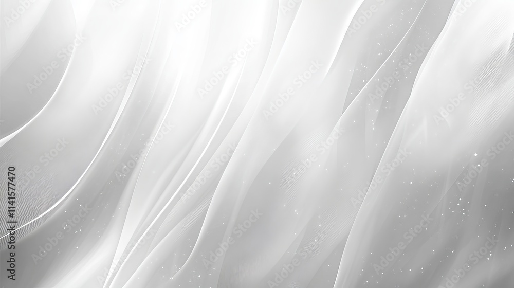 Poster abstract space design concept with white light on grey background in halftone style