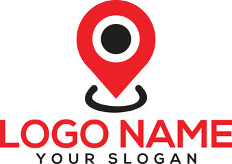Location and Map Pin Logo Vector Design
