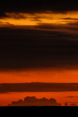 Fototapeta premium sunset red sky