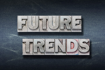 Naklejka premium future trends den