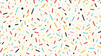 90s Retro Doodle Pattern A Vibrant Wallpaper and Background Full of Confetti Fun