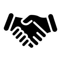 Business and motivation icon on glyph style.