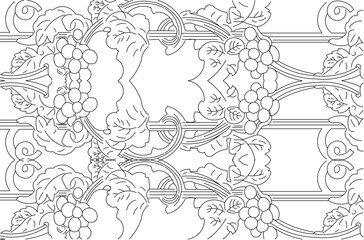 illustration design sketch vector image ornament background pattern natural floral modern classic vintage