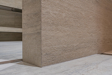 This is a marble bathroom interior that gives off a real Egyptian feeling