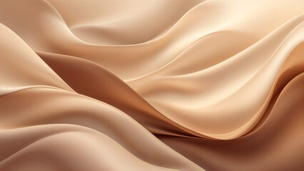 Obraz premium Mocha mousse abstract waves background. Generative AI