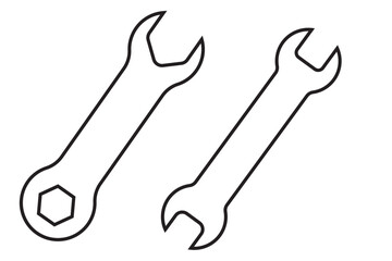 Wrench icon vector illustration. repair icon. tools sign and symbol