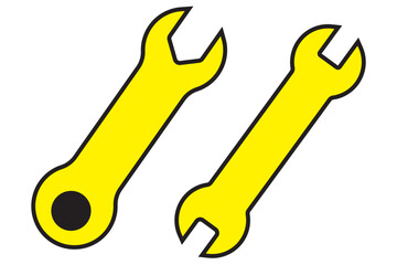 Wrench icon vector illustration. repair icon. tools sign and symbol