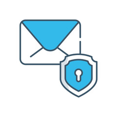 Mail Security vector icon