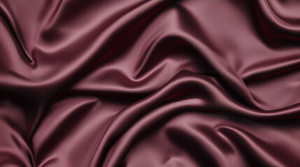 Obraz premium Luxurious Deep Red Silk Fabric with Soft Ripples and Shadows, Perfect for Elegant and Refined Background Designs.
