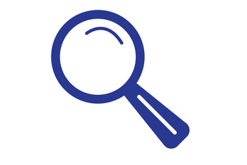 Magnifying glass simple icon. Vector