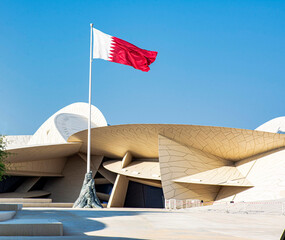 Qatar's Unity Statue, Qatar National Museum, Doha, Qatar 