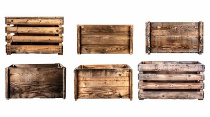 Fototapeta premium Wooden Crates Collection