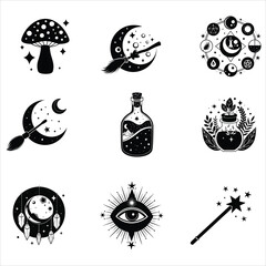 Otherworldly Vision A Collection of Mystical Clipart Illustrations