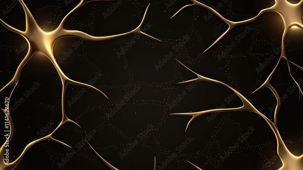 Poster seamless pattern of interconnected neural circuits, ai brain symbols, and glowing futuristic visuals