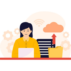 Cloud Computing Illustration