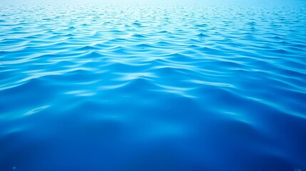 Naklejka premium Serene Aquatic Surface Gentle Undulations of a Deep Blue Ocean