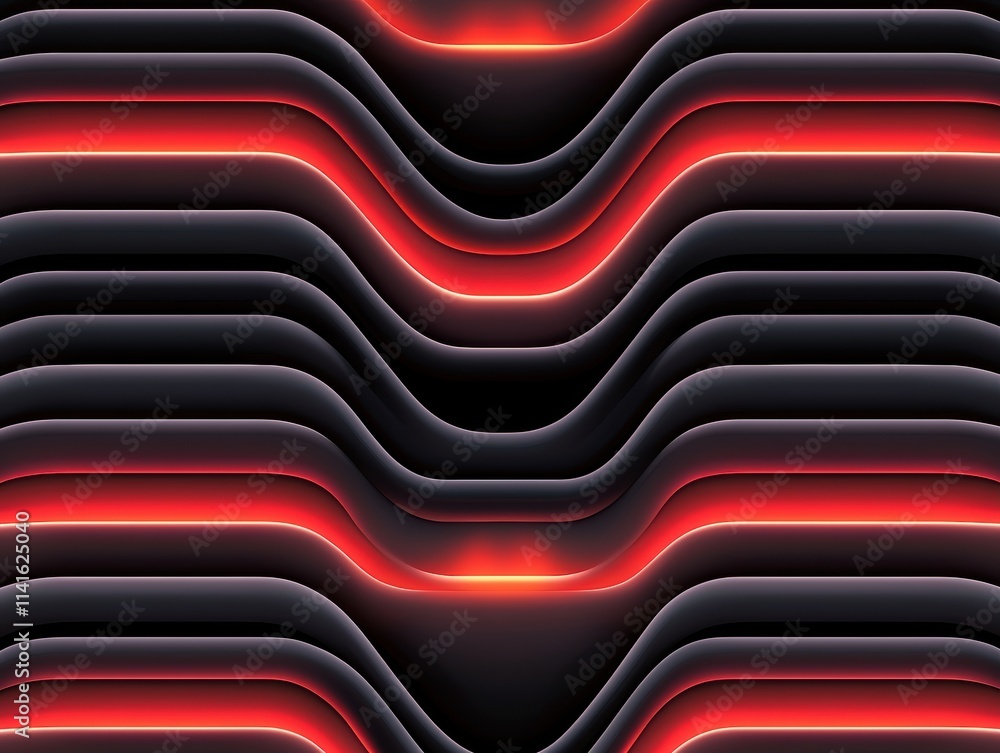 Poster modern seamless tech design featuring glowing brain networks, data clusters, and neon circuits