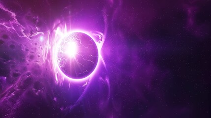 Universe nebula sky purple galactic background