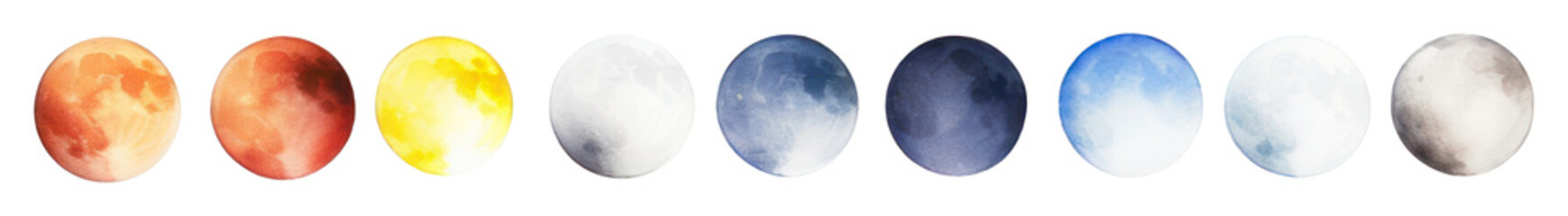 Fototapeta premium PNG Moons astronomy space