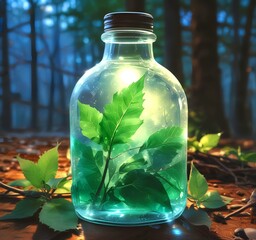 Illustration of environment green protection.