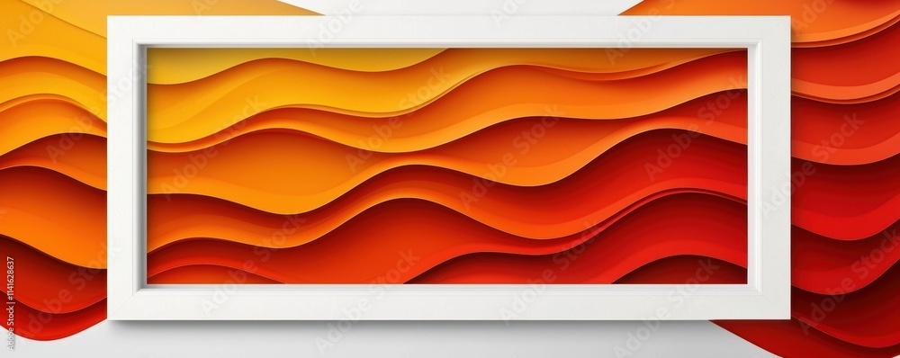 Poster reflective bronze paper surface with clean white frame abstract gradient texture for luxury branding