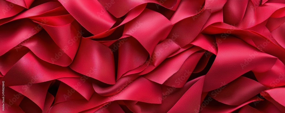 Poster rich red paper with soft waves and reflective shine clean abstract design for luxury and creative pr