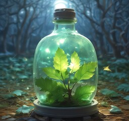 Illustration of environment green protection.