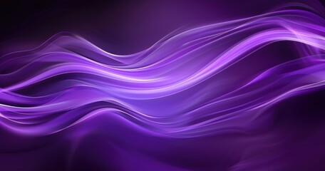 Naklejka premium Abstract purple waves create a soothing visual effect, ideal for backgrounds or digital art.