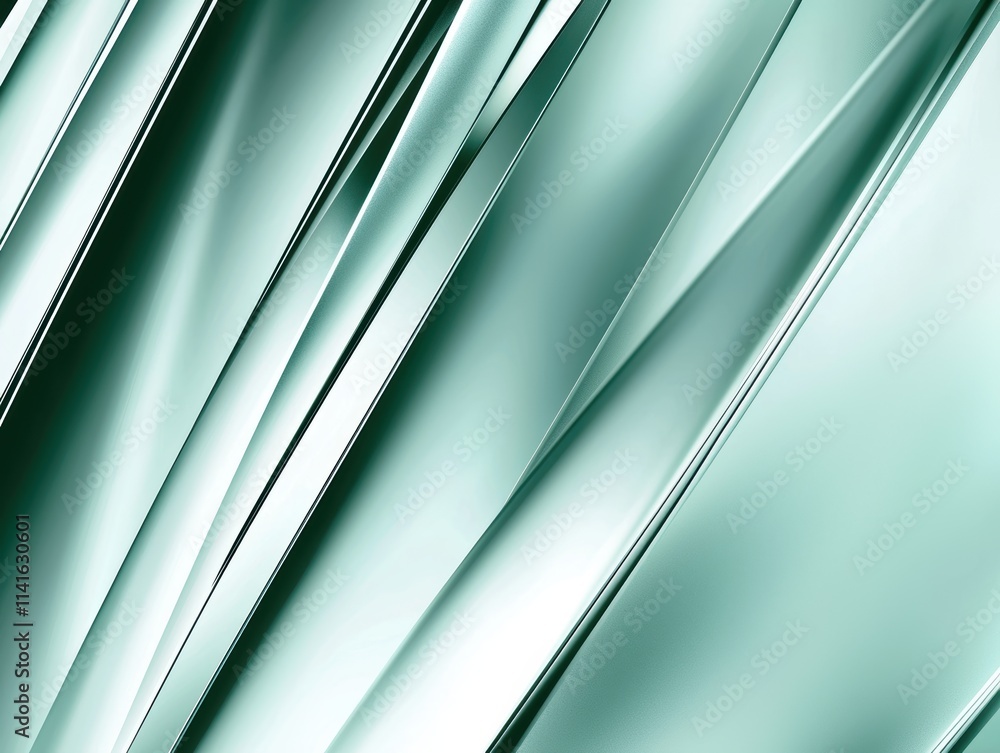 Poster soft reflective green gradient texture with shimmering light perfect for modern branding and elegant
