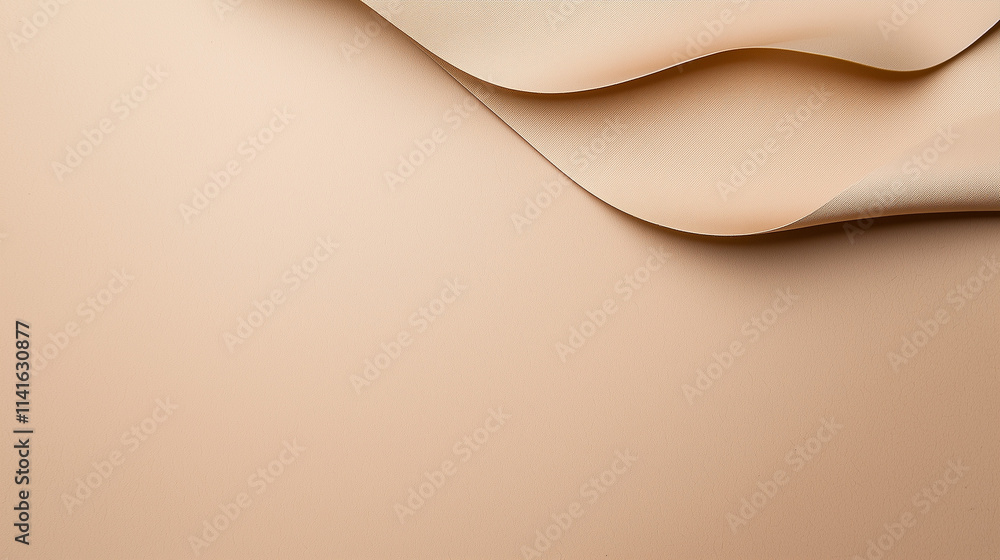 Poster subtle nude drape: elegant folds of soft, nude-toned fabric create a minimalist and sophisticated vi