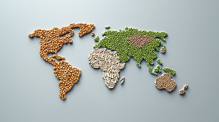 World Food Map Global Agriculture Grains and Food Security