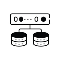 Data Server Network vector icon