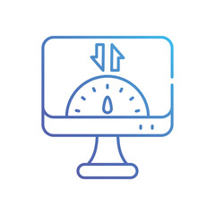 Bandwidth Monitor vector icon