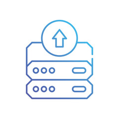 Upload Data vector icon