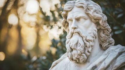 a statue of a man with a beard