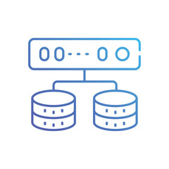 Data Server Network vector icon