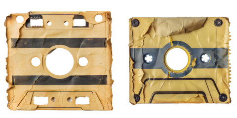 note paper piece label vintage grunge tape label ripped. Generative AI.