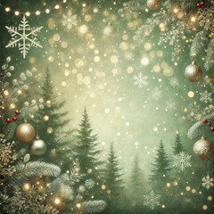 Classic Christmas Decorations with a Lit Fireplace