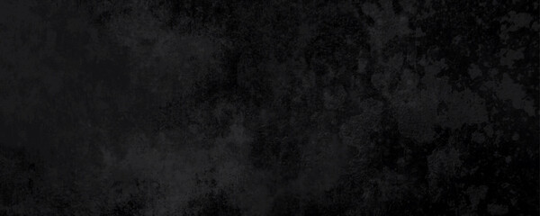 Panorama of Dark grey black slate grunge wall texture, texture of grainy dark concrete wall, black volcanic seamless grunge stone texture, ancient Black marble texture rock.