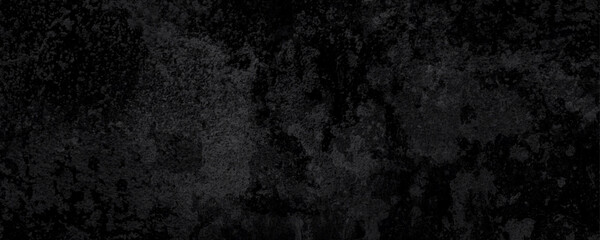 Panorama of Dark grey black slate grunge wall texture, texture of grainy dark concrete wall, black volcanic seamless grunge stone texture, ancient Black marble texture rock.
