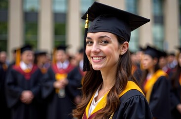 group of students in graduation gown