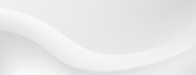 Abstract White Background, Smooth Curves, Minimalist Design, Elegant Gray Tones,