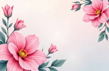 pink flowers background