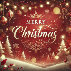 Classic Christmas Decorations with a Lit Fireplace