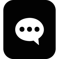 Simple vector icon chat
