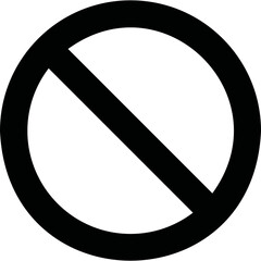 Simple vector icon forbidden